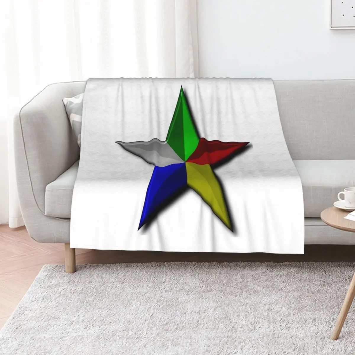 

Druze Star Throw Blanket Travel Decorative Sofas Large Bed linens Blankets