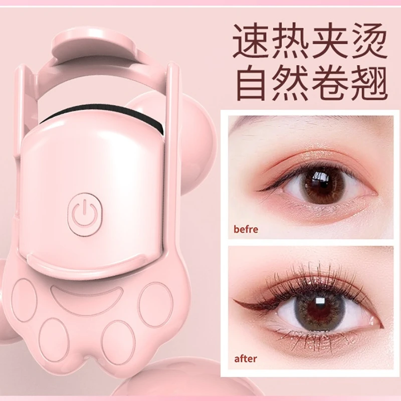 

Electric Heated Eyelash Curler Long-Lasting Curler Electric Eye Lash Perm Eyelashes Clip Eyelash Curler Makeup Tools