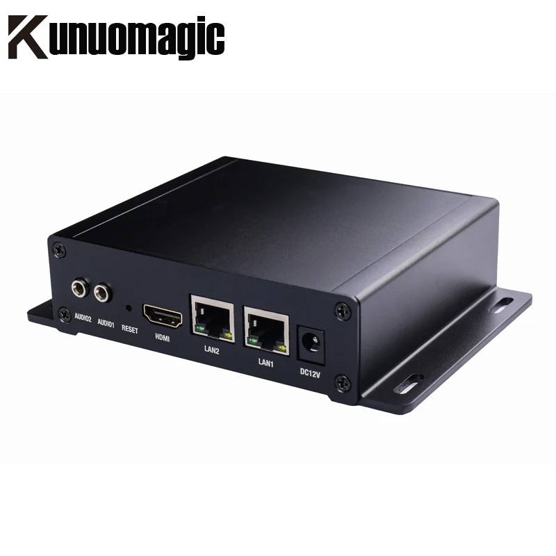 H.265 H.264 9in1 IPTV Transcoder IP إلى IP Transcoder مع SRT HLS RTMP RTSP HTTP UDP Unicast/Multicast