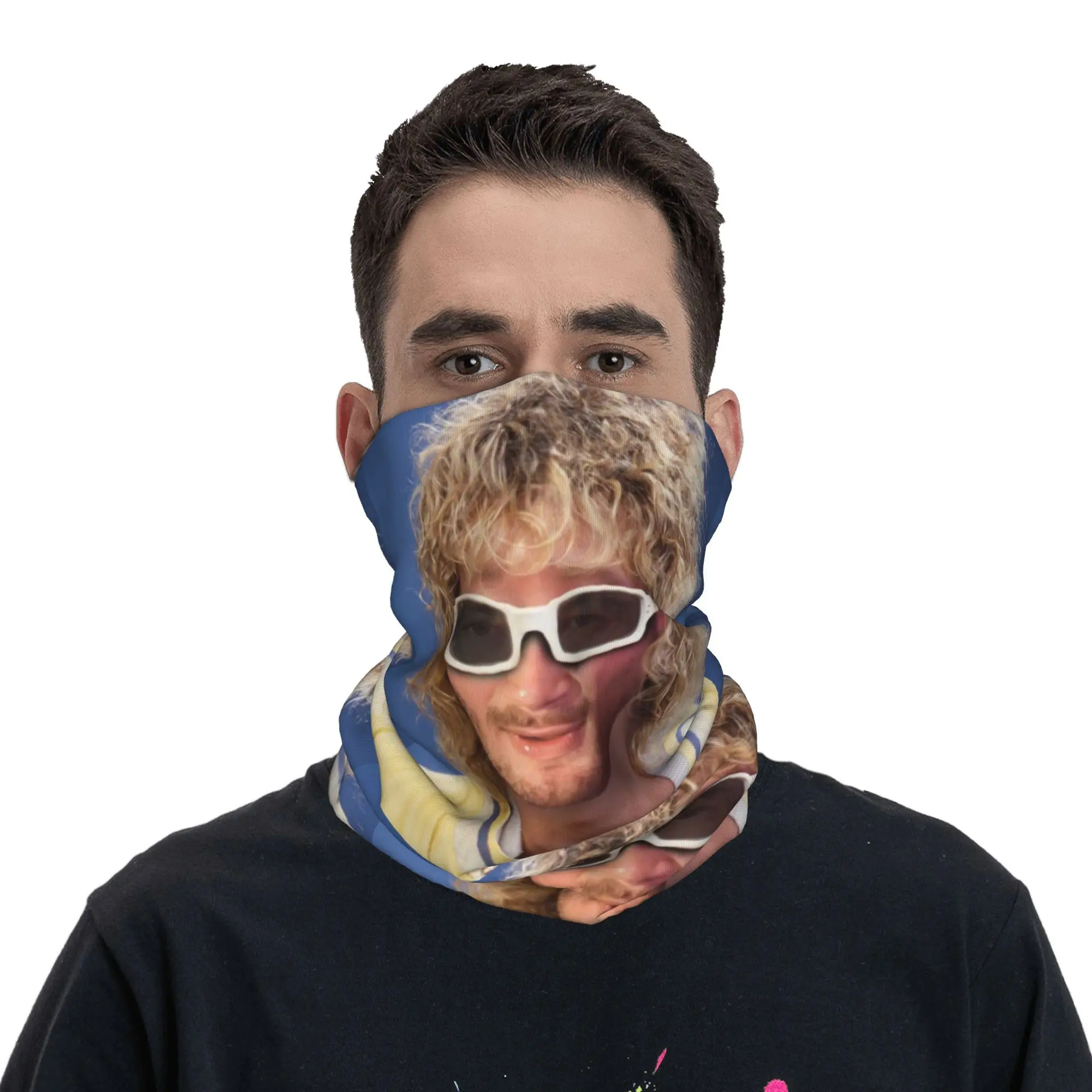 Custom Jul Winter Headband Neck Warmer Women Men Ski Camping Tube Scarf Singer Face Bandana Gaiter