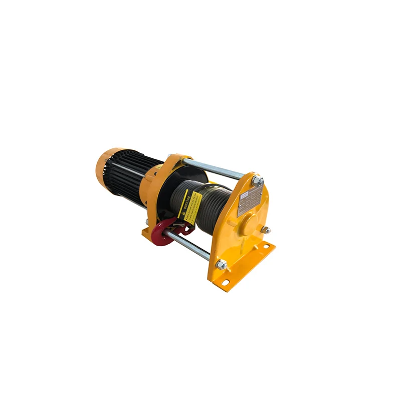 400Kg Aluminum Electric Winch Light Weight High Speed for Construction Warehouse Lifting Pulling Machine CE Certificate