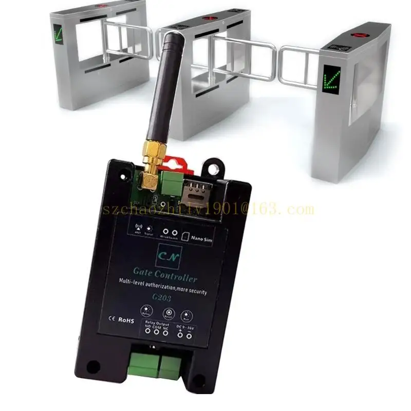 62KA Gate Opener G203 Toegangsbestuurder Ondersteuning 2G/3G/4G Remote Control Switch SCHUKT ondersteuning op afstand opnieuw