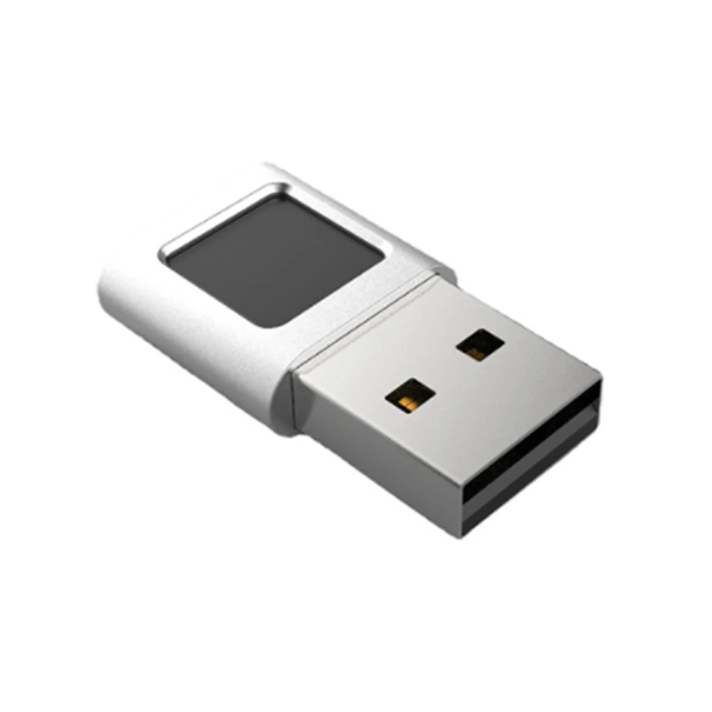 AED7-Silver USB Fingerprint Reader Module Hello Fingerprint Dongle For Windows 10/11 Laptops