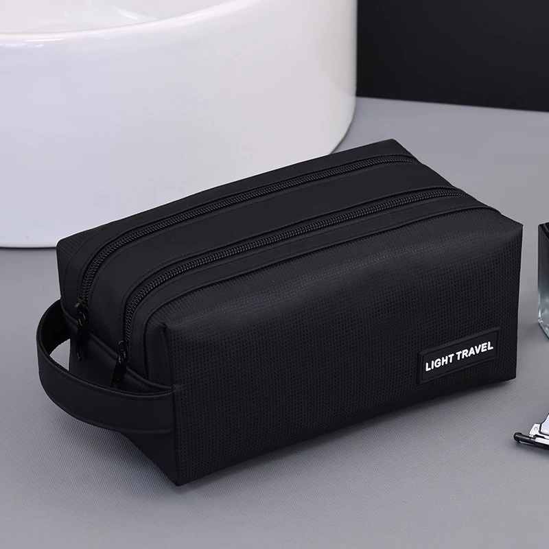 

New women's handbag zipped large capacity cosmetics storage bag travel wash and toiletries storage bag