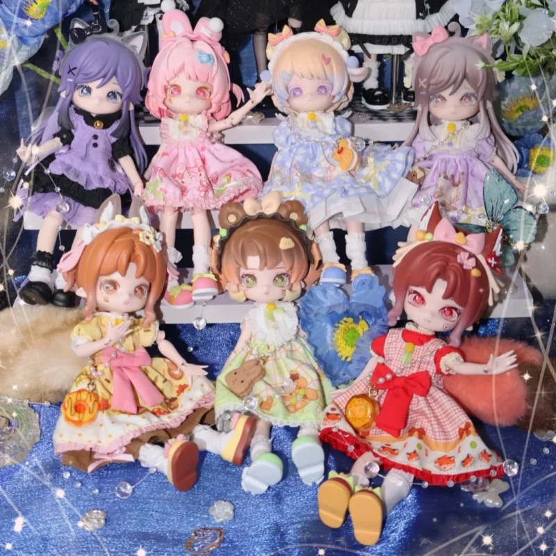 

Original Come4free 1/12 Bjd Blind Box Minty Fantasy Forest Bjd Animal Action Figurine 12point Movable Doll Model Desktop Gifts