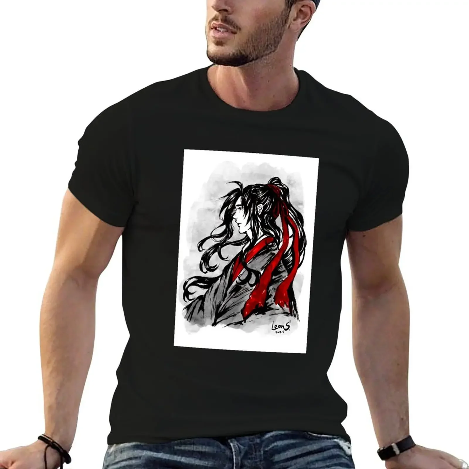 Wei Ying T-Shirt anime graphic t shirt vintage mens t shirts top quality