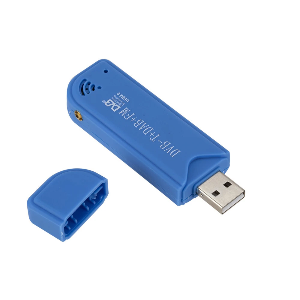 Elistooop Smart TV Video Equipment Digital TV Dongle USB 2.0 TV Stick DVB-T + DAB + FM RTL2832U + FC0012 Support SDR