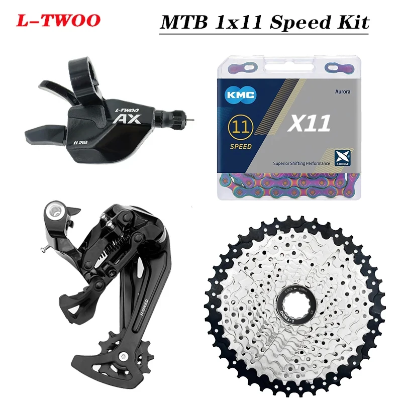 

LTWOO AX 1X11S Derailleurs Shift Lever Rear Derailleur 11-42/46/50/52T K7 11V flywheel X11 Chain MTB Bike Groupset 4 kit