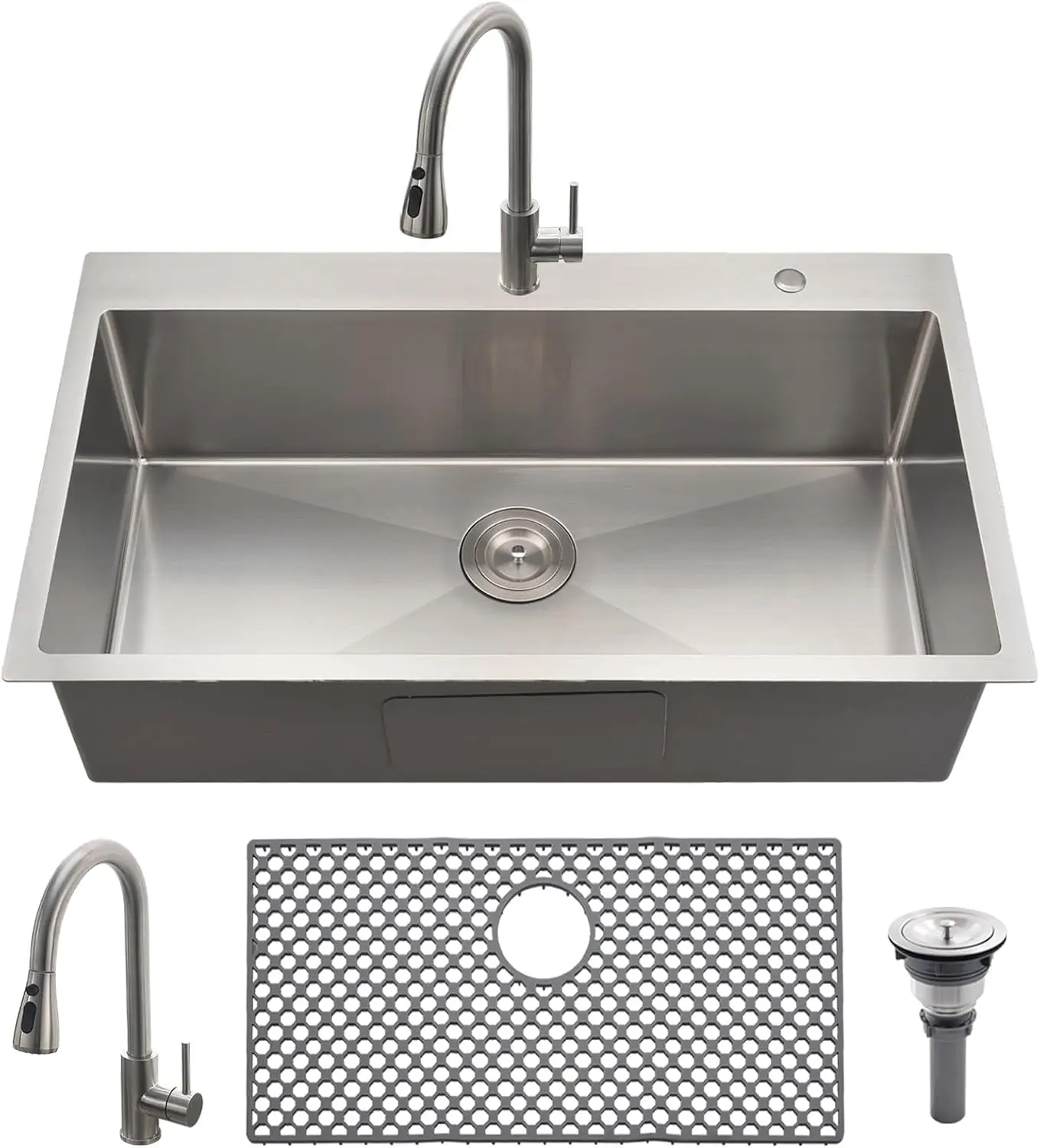 

Kitchen Use, Fireclay, White, Reversible, Apron Front, Modern Accessories Farmhouse Kitchen Sink