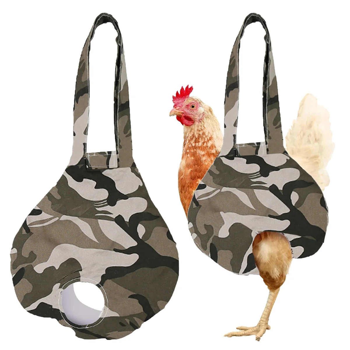 Chicken Holder Bag Hen Sling Carry Bag Chicken Carrier with Handle Chicken Supplies Chicken Medic Bag Catching Bag,B