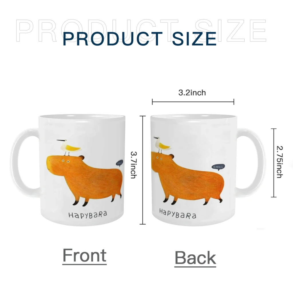 

Hapybara Capybara Ceramics Coffee Mugs Tea Cup Milk Cups Gifts Drinkware Coffeeware