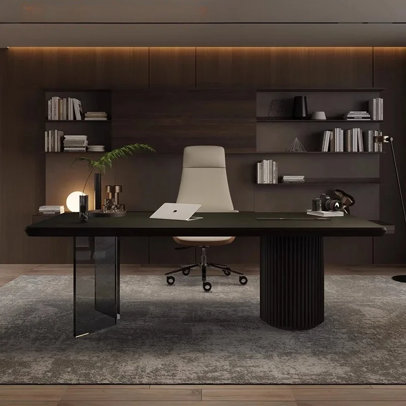 

Минималистичный письменный стол, роскошный акриловый стол для домашнего кабинета премиум-класса