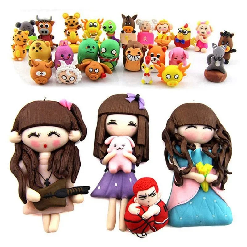 Colors Set Polymer Clay Fimo DIY Soft Clay  Clay Molding Craft Oven Bake Clay Blocks Montessori Early Education