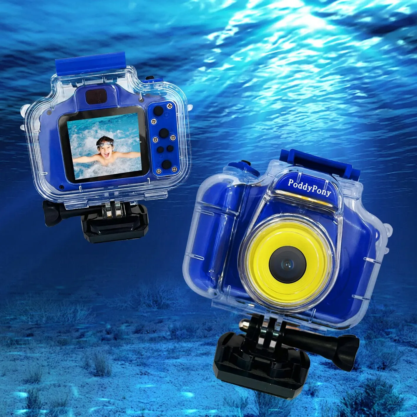 Waterproof Digital Kids Camera Underwater Action Viedo Recorder Indoor Outdoor Toddler Of Boys Girls Toy Gift 32G Card Inside