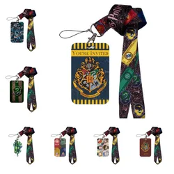 Anime Harries Anime ID Card Holders Campus Card Set Lanyard Cards Set Card Protection Kawaii Potters Badge Decorated Cartoon