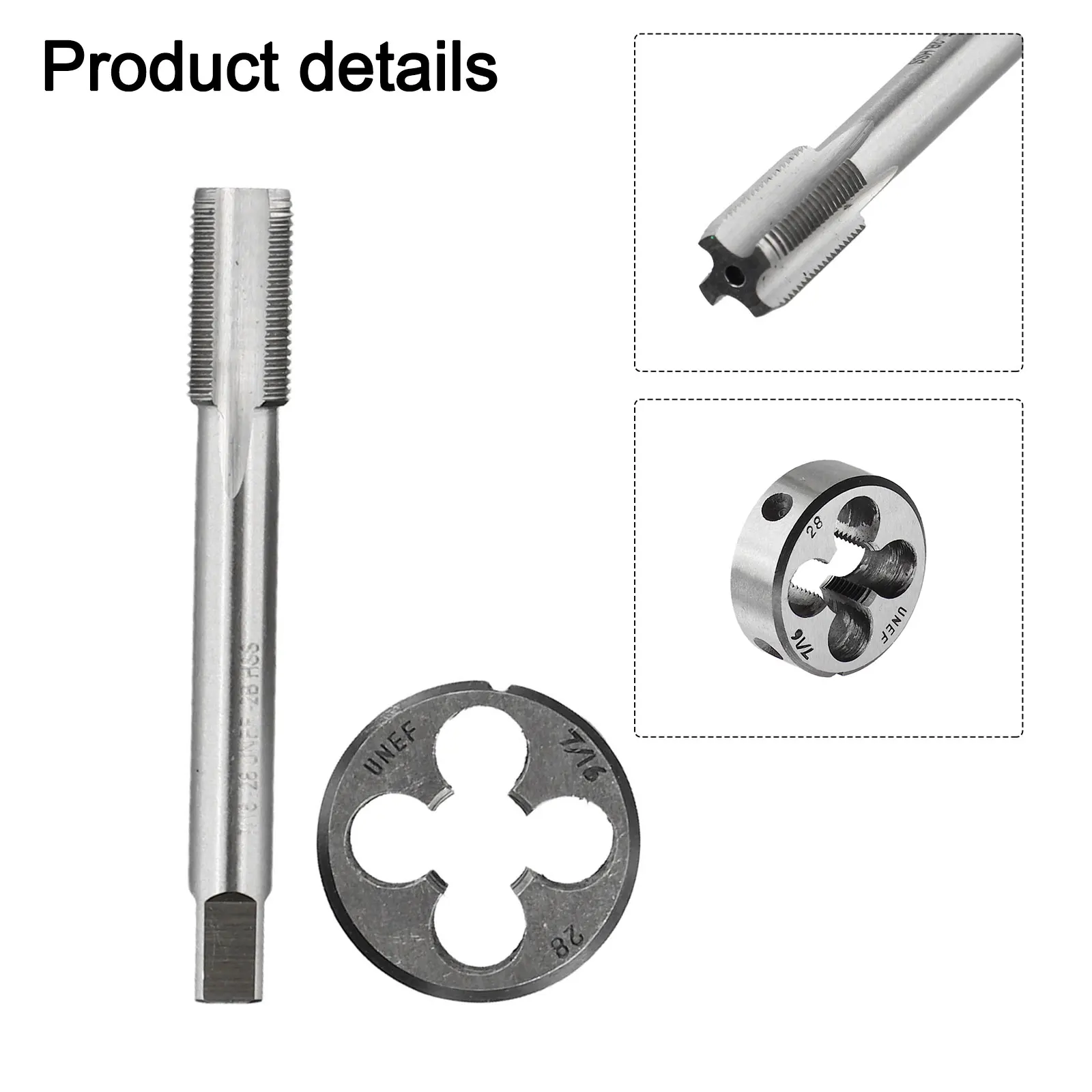 

Набор резьбонарезных инструментов (2 шт.): метчик и гильотина для наружной нарезки резьбы, правосторонний, из быстрорежущей стали