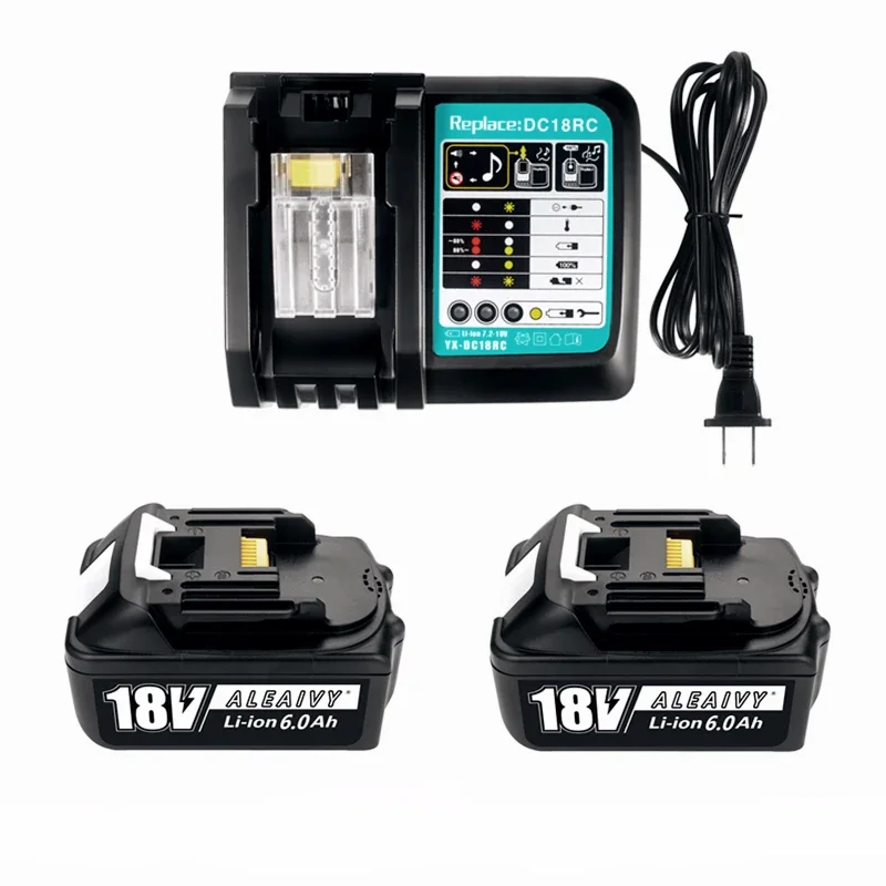 แบตเตอรี่ลิเธียมไอออน18V สำหรับชาร์จ Makita BL1860 18650อัปเกรดล่าสุด6.0Ah แบตเตอรี่แบบชาร์จไฟได้