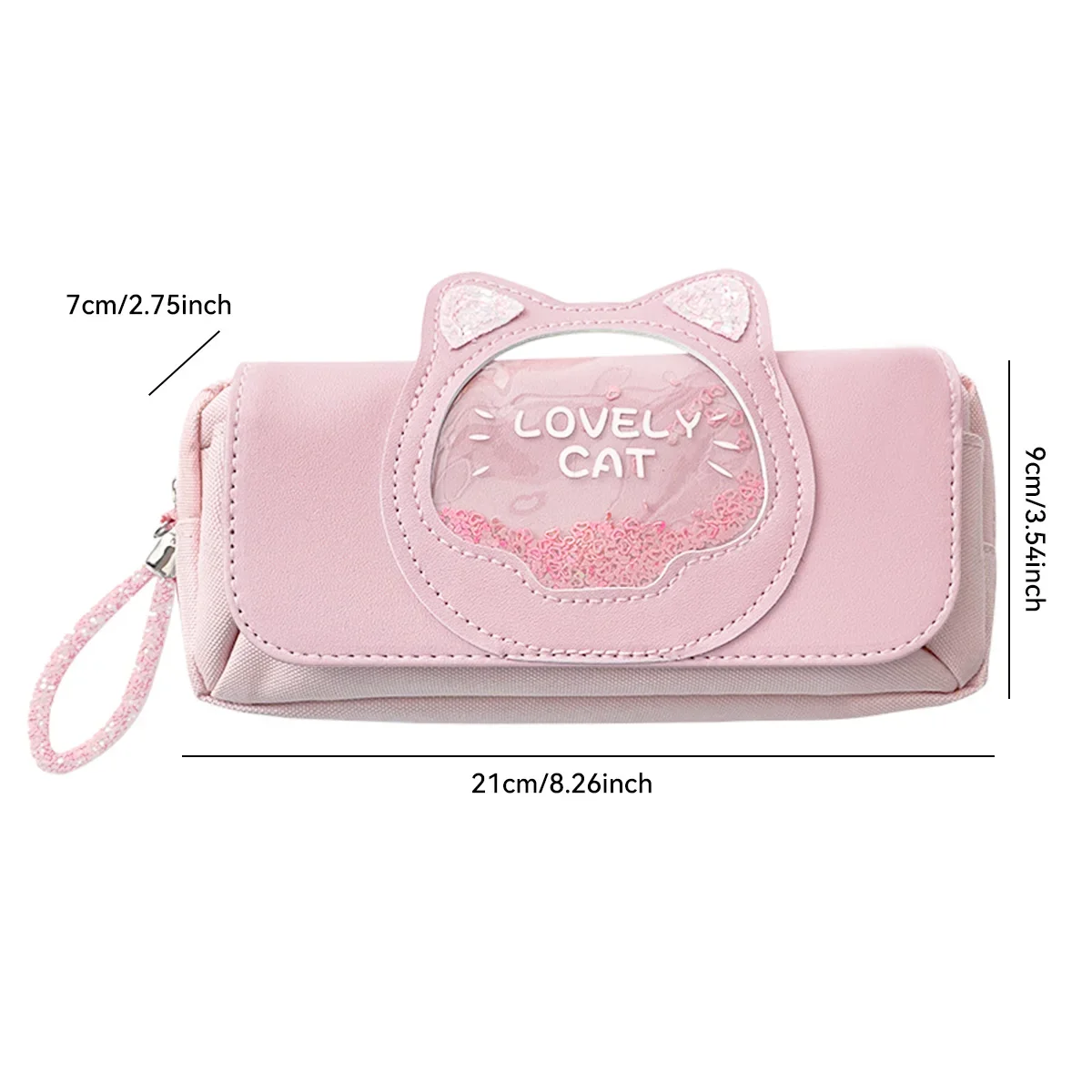 Trousse à Crayons Kawaii Lavable pour Fille, Sac à Stylos, Sable Mouvant, Multicolore, en Option, Macaron Mignon, Poudres, Rentrée Sв, Papeterie