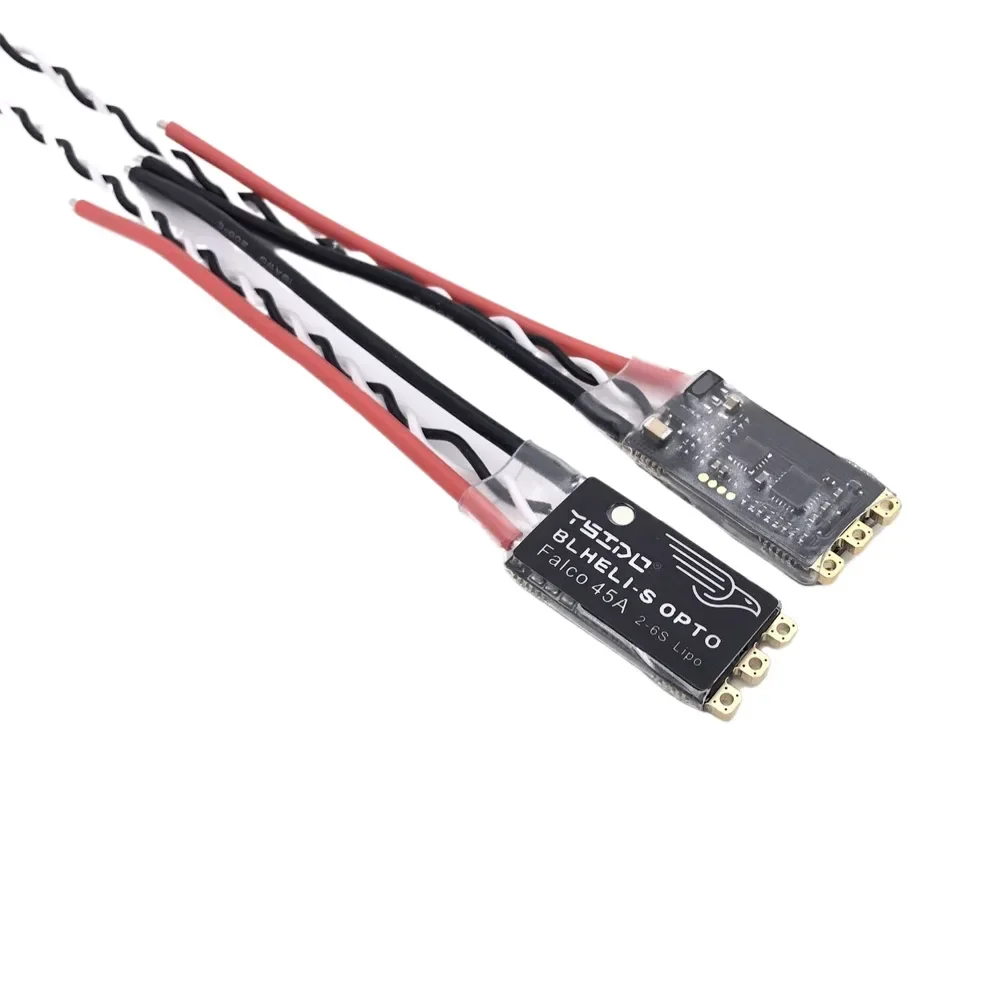 Falco 35A 45A BLHeli_S ESC 2-6S Lipo Bürstenloser elektronischer Controller mit LED-Lichtunterstützung für DSHOT125/300/600 für Drohne