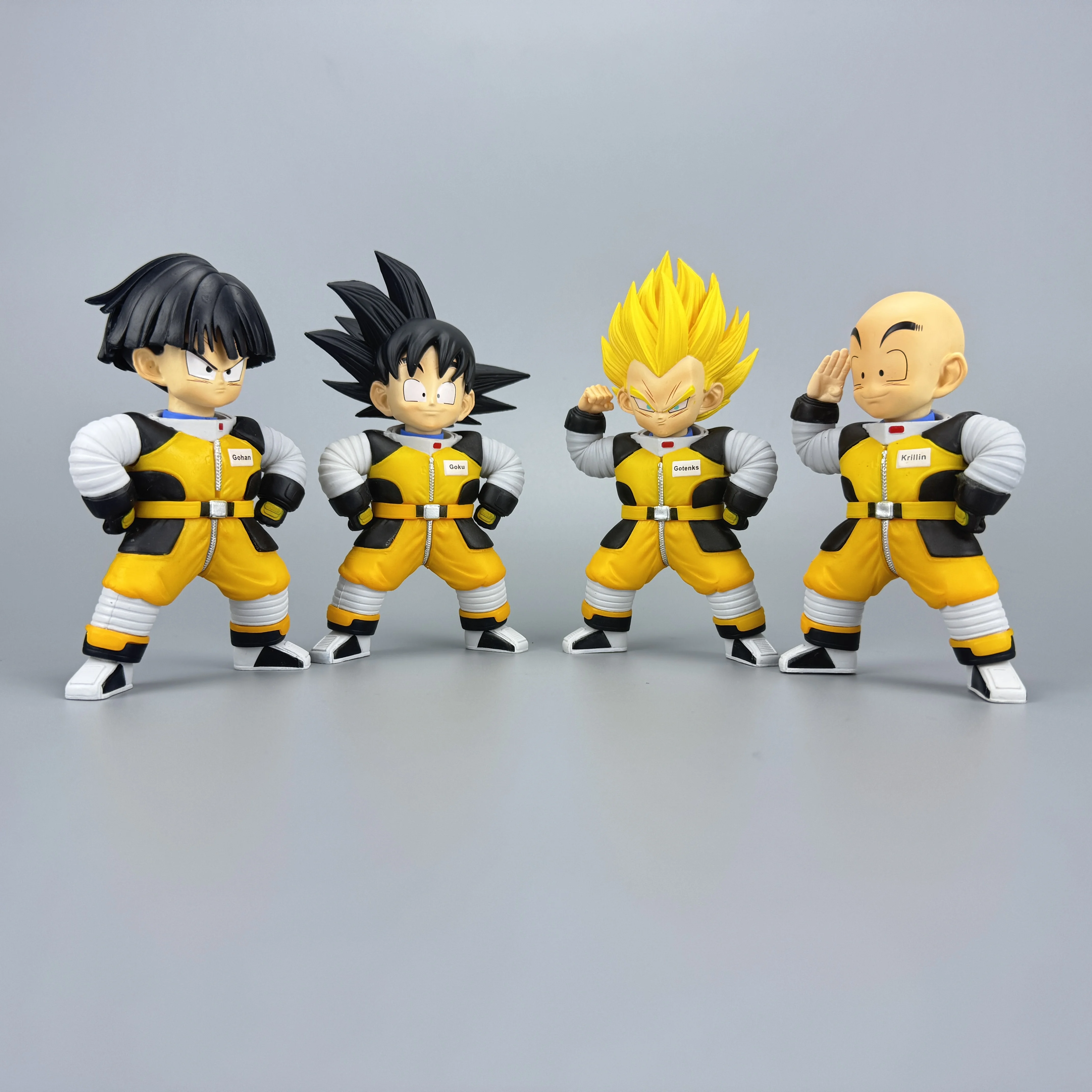 

Набор фигурок Dragon Ball: Гоку, Гохан, Крилин, Вегета в стиле чиби-космонавтов, 4 шт., коллекционные аниме-статуэтки и декор для рабочего стола