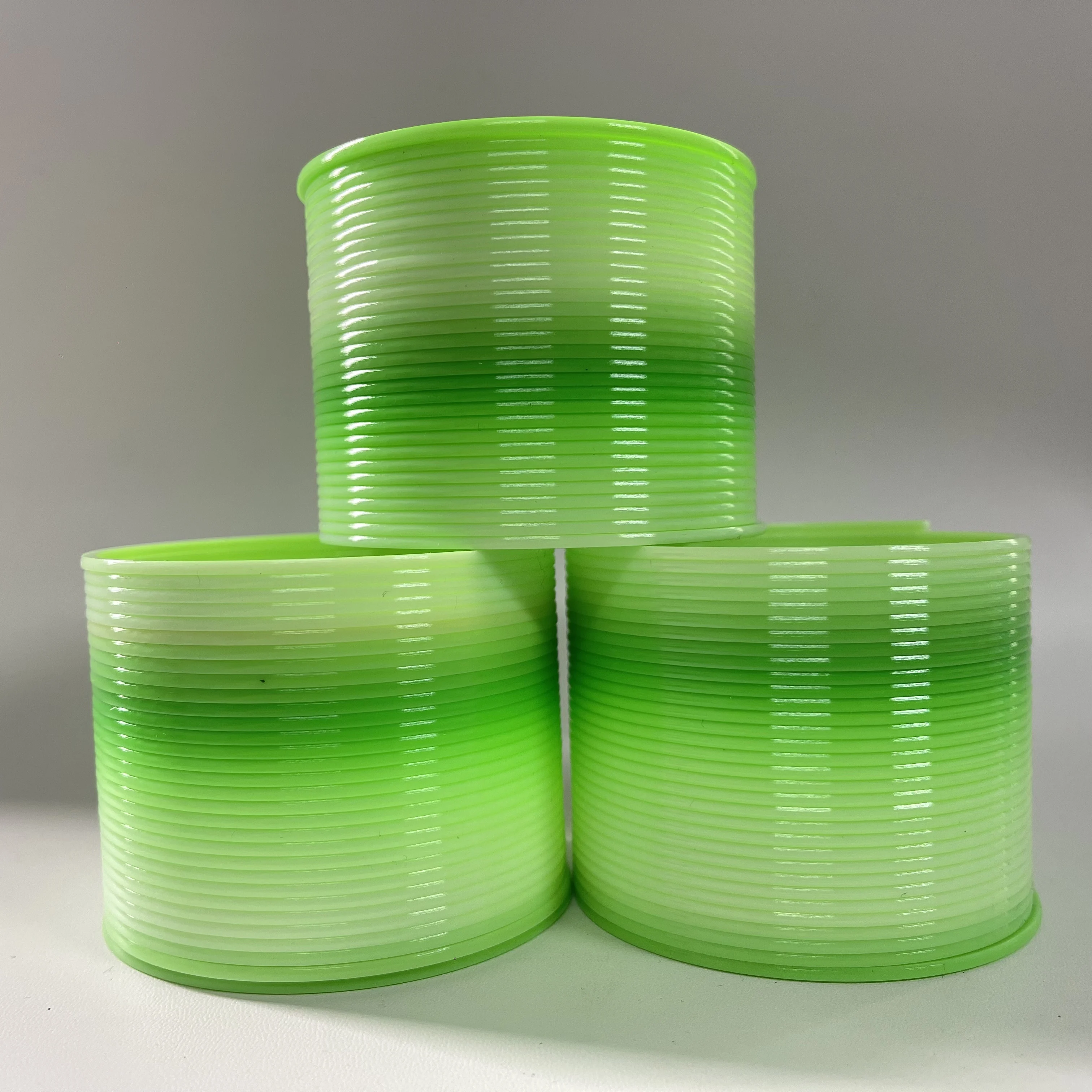 

1/2/3 шт. Градиентная зеленая радужная пружинная игрушка-спираль для детей, антистрессовая игрушка для снятия напряжения