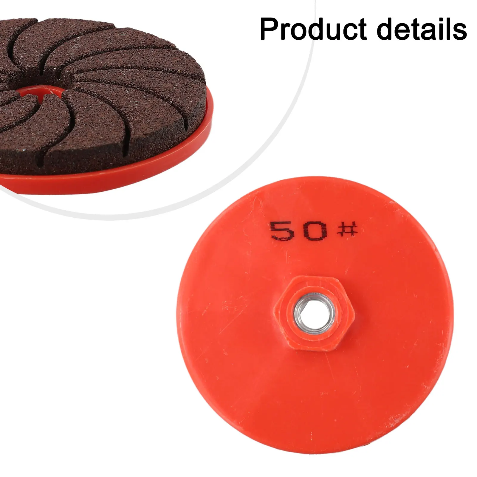 80mm Polishing Disc Diamond Polishing Pad For Professional Use M10 Spiral Interface Texture Heat Dissipation Longer Service Life