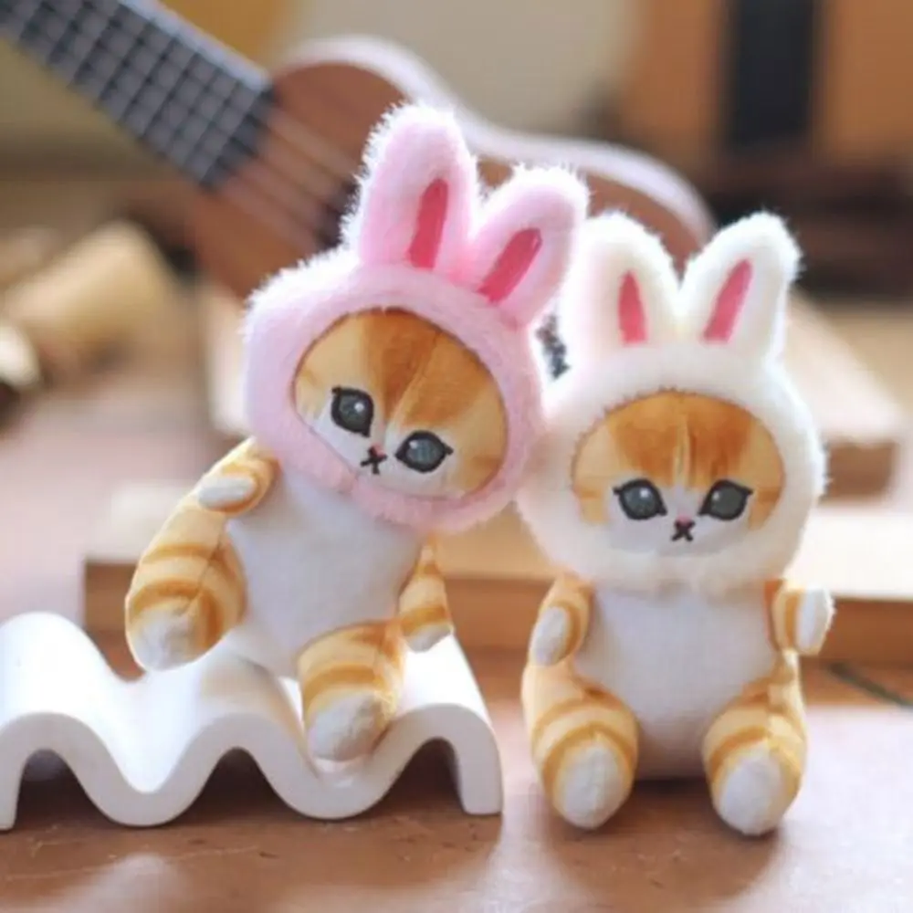 Cute Plush Plush Key Chain Toys Soft Doll Pendant Kawaii Bunny Cat Doll Keyring