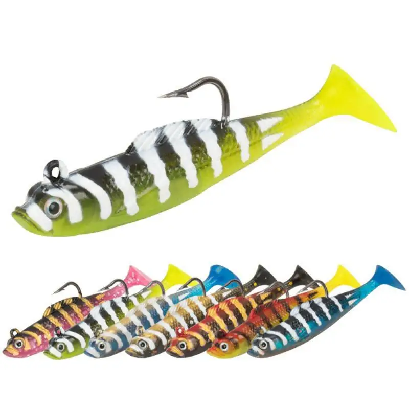 2/4/6PCS Weight 5.6g Fishing Bait Bionic Design Fishing Supplies One-piece Back Hook Design Luya Bait Swim Smart