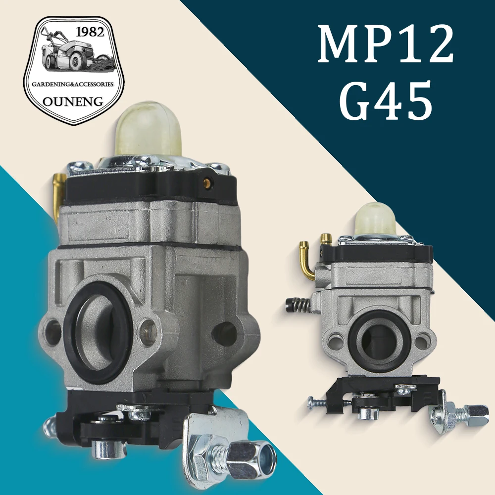 

11 мм карбюратор G45, 2-тактный для бензопилы 22cc, 26cc, 33cc, 34cc, триммер для живой изгороди, кусторез, карбюратор