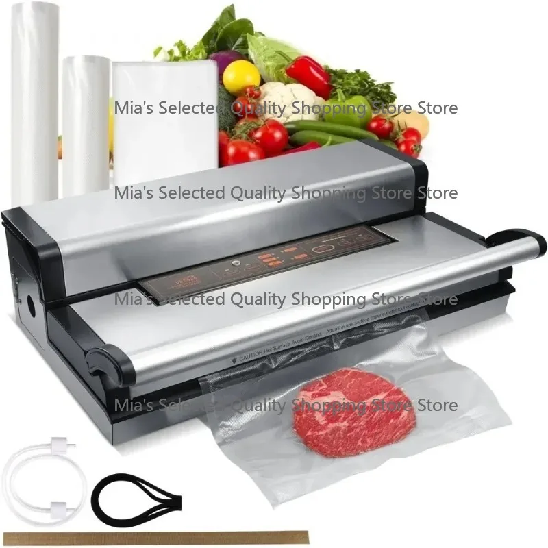 

350W Vacuum Sealer Machine 95Kpa with Dual Pump And Dual Sealing for Dry & Moist Food Automatic Manual Dual Function Storage Sol