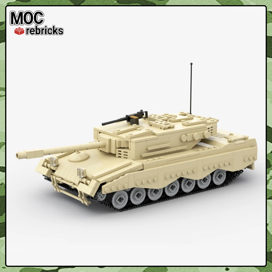 Military Series MOC Bricks WWⅡ Leopard A4 Main Battle Tank Building Block Collage Model DIY Kids Toys Hobbies Holiday Gifts