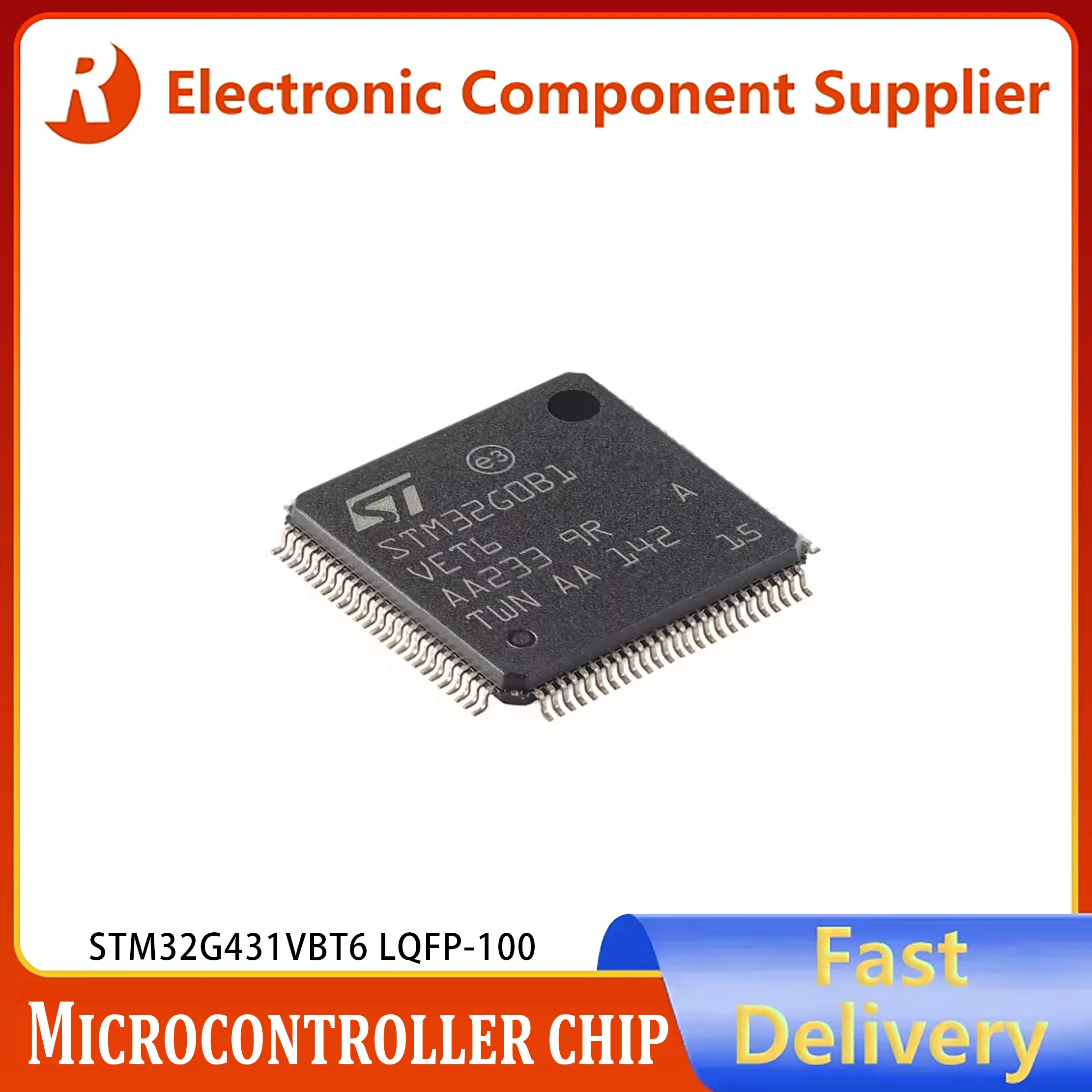 2pcs Genuine STM32G431VBT6 LQFP-100 ARM Cortex-M4 32-bit Microcontroller Unit (MCU)