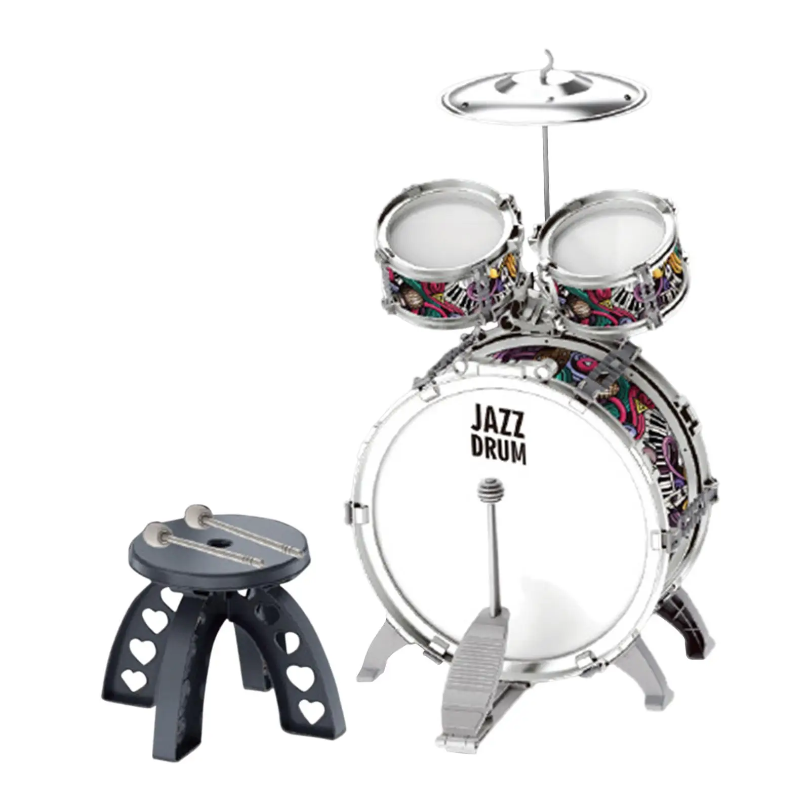 

Musical Drum Toy For Kids Jazz Drum Set Encourages Creativity Musicianship In Children Child Hearing Cymbal
