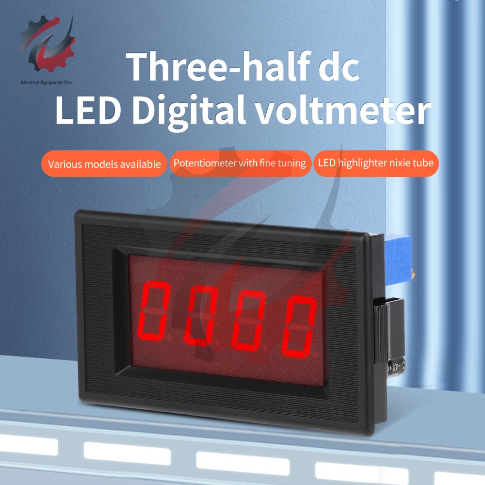 VHHD 5135A DC Digital Voltmeter DC 5V DC200mV/2V/20V/200V/500V/1000V Voltage Tester Meter Volt  With Potentiometer