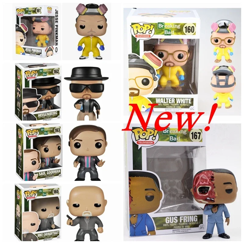 New FUNKO POP Breaking Bad all series green #159 #160 #161 #162 #163 #165 #166 #167 Vinyl Action Figure Model Toys for kids Gift