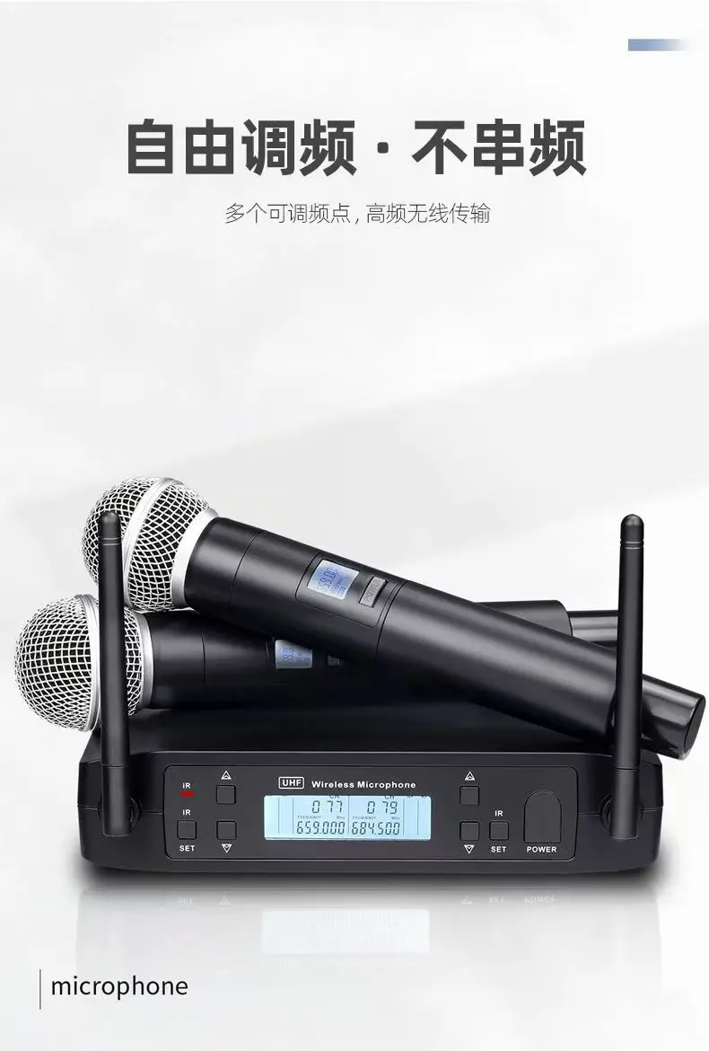 Shure GLXD 4 BETA 58A Wireless Microphone Set 2 Handheld Microphones Dynamic Professional Handheld Party Stage Karaoke640-690MHZ