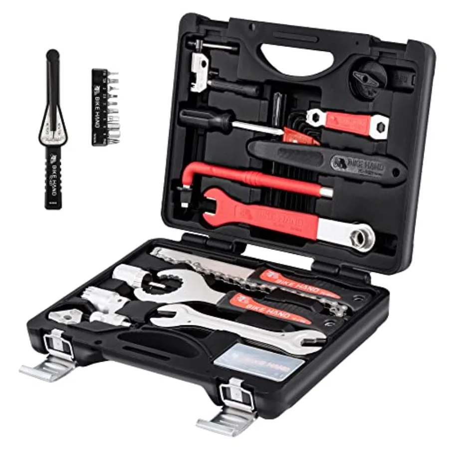 

BIKEHAND 18 Piece Bike Bicycle Repair Tool Kit Set - Great Bike Maintenance Tools for Mountain and Road Bike -Bike Tools Set Co