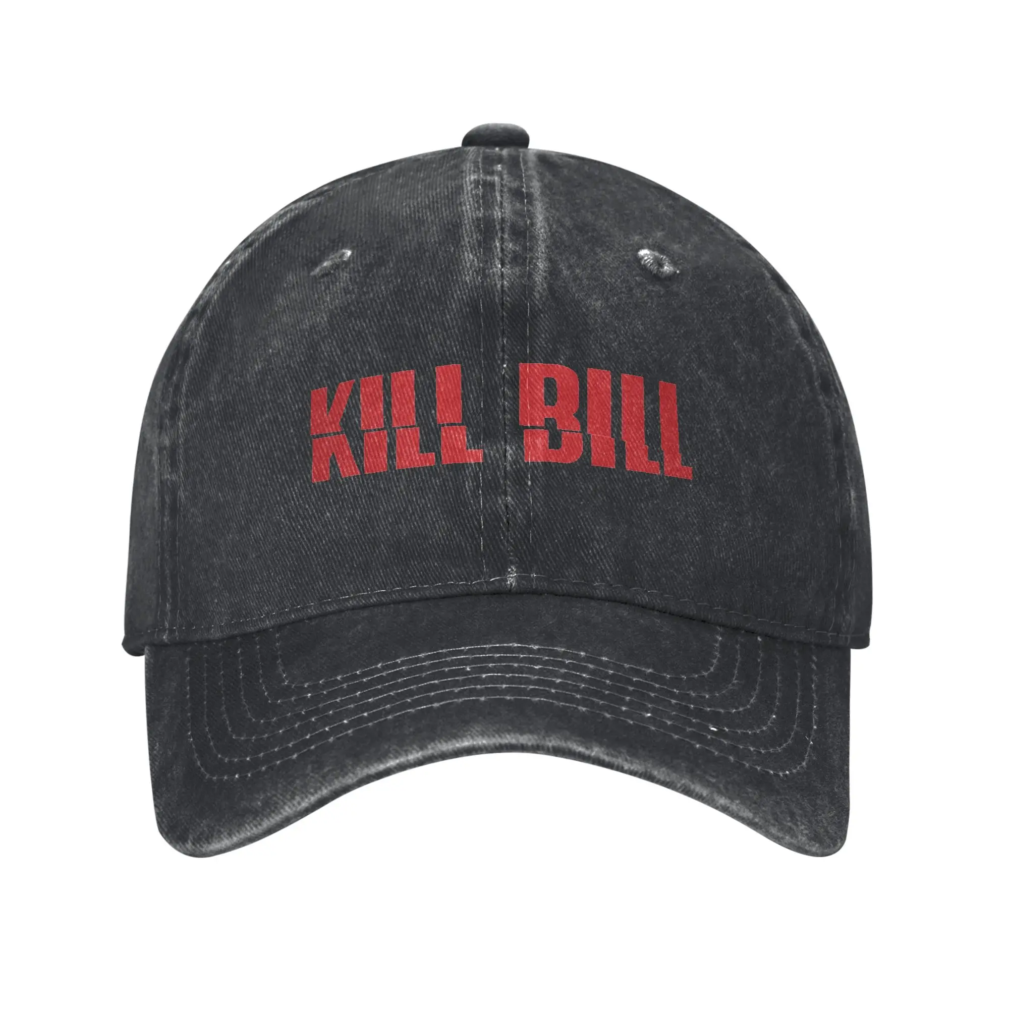 

Kill Bill Logo Baseball Caps Vintage Distressed Denim Washed Snapback Hat for Men Women Outdoor Summer Adjustable Fit Caps Hat