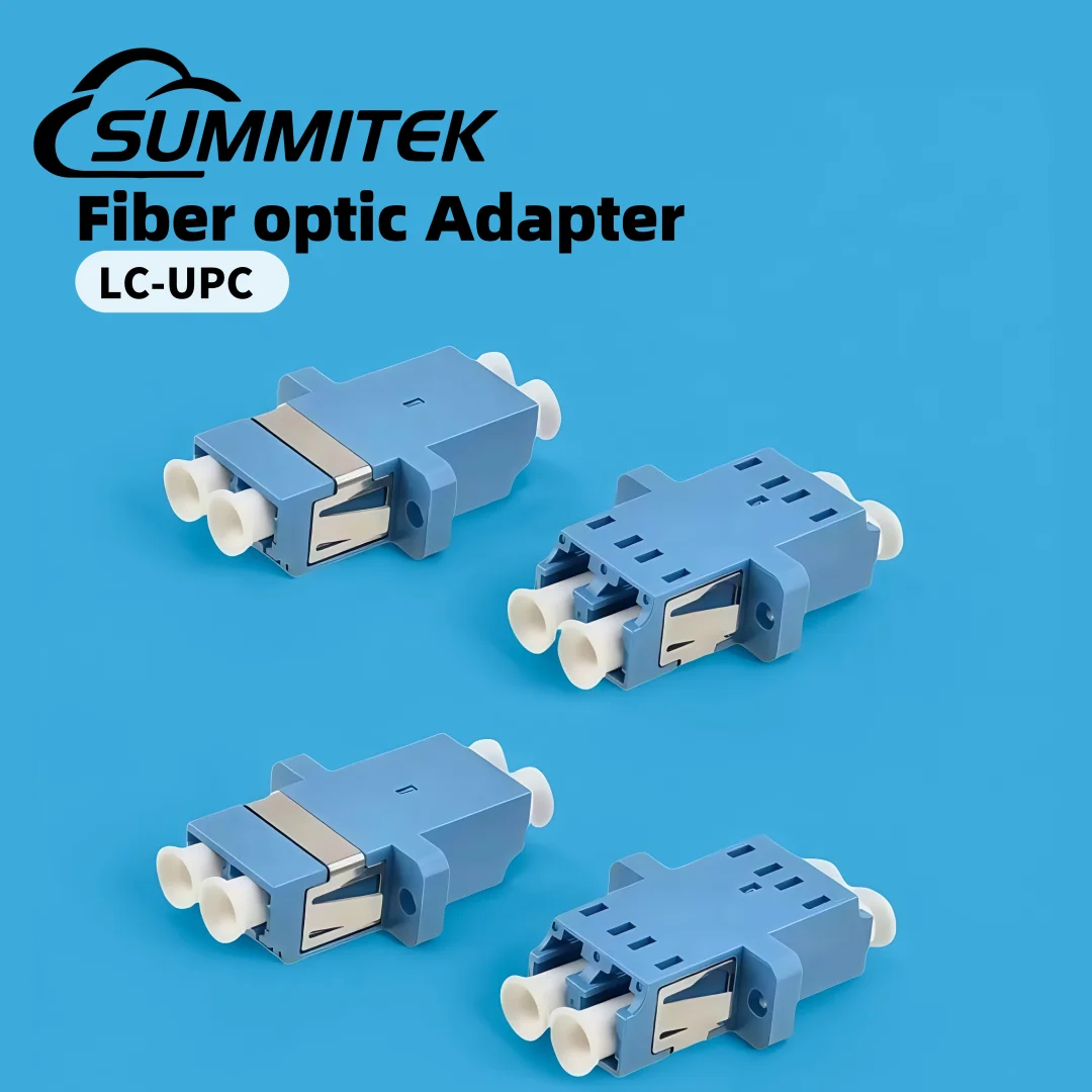 

SUMMITEK 10pcs OS2 LC UPC Fiber Optic Connector Duplex Adapter SM Communication Coupler FTTH Tool Wholesale