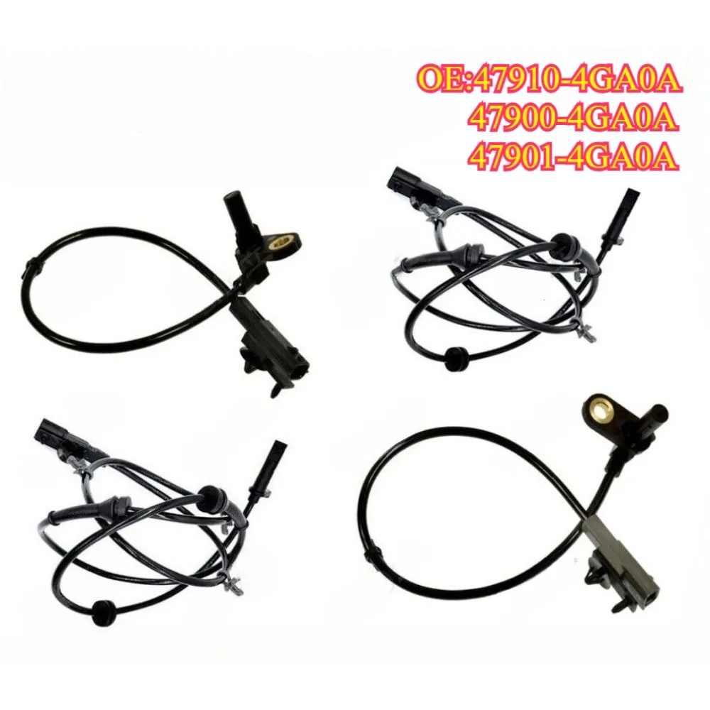 High quality New For 1Set 47910-4GA0A 47900-4GA0A 47901-4GA0A  ABS Wheel Speed Sensor Front/Rear Left/Right  For Q50 Q60