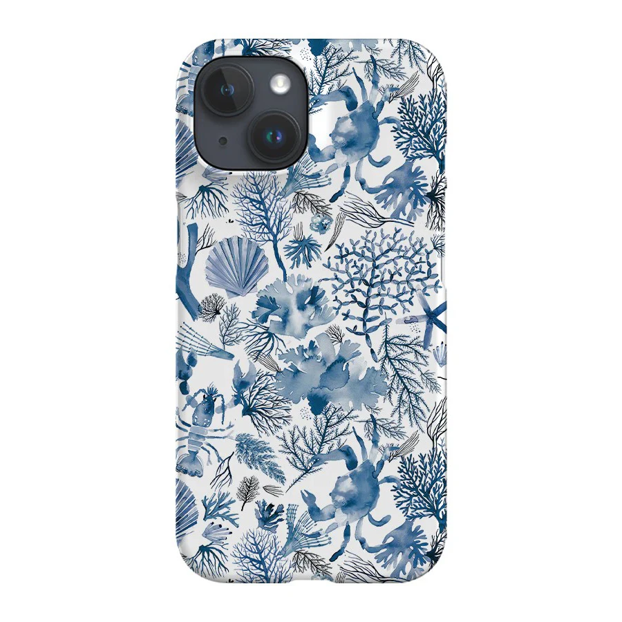 Marine Sea Coral Reef Phone Case for iPhone 16 15 14 13 12 11 Pro Max X XS XR XSMax 7 8 Plus Glossy Film Hard PC Cover