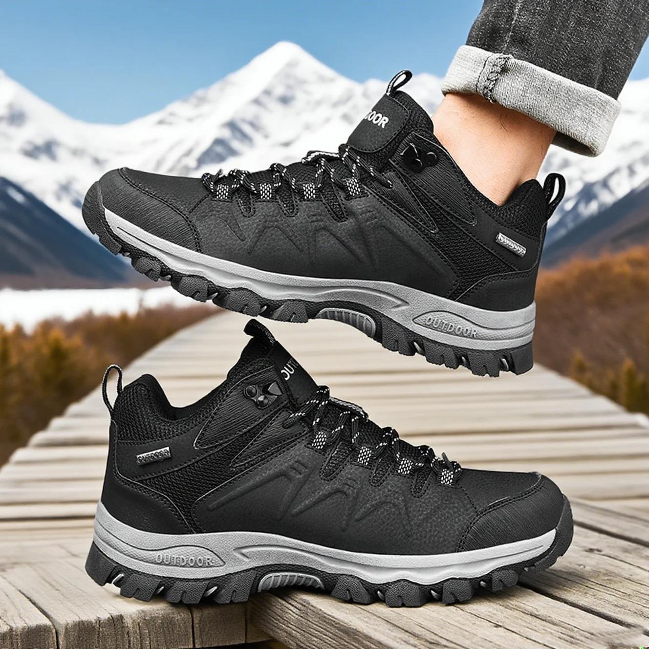 

2025 autumn and winter hiking shoes high-top mountain climbing cross-country hiking shoes outdoor shoes sneakers