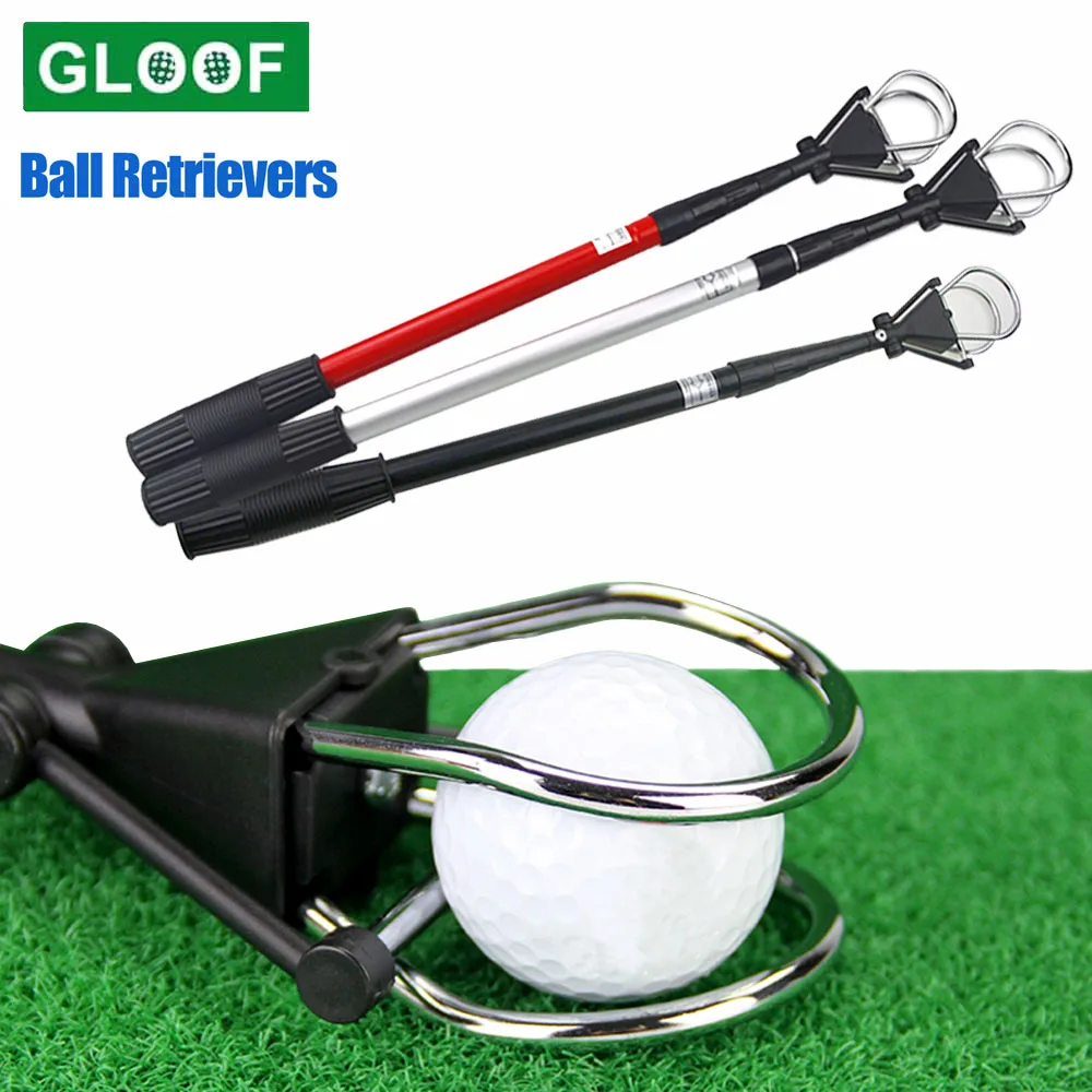 1Pcs Stainless Telescopic Extendable Golf Ball Retriever Pick Up Grabber Claw Sucker Tool for Water Golf Gift