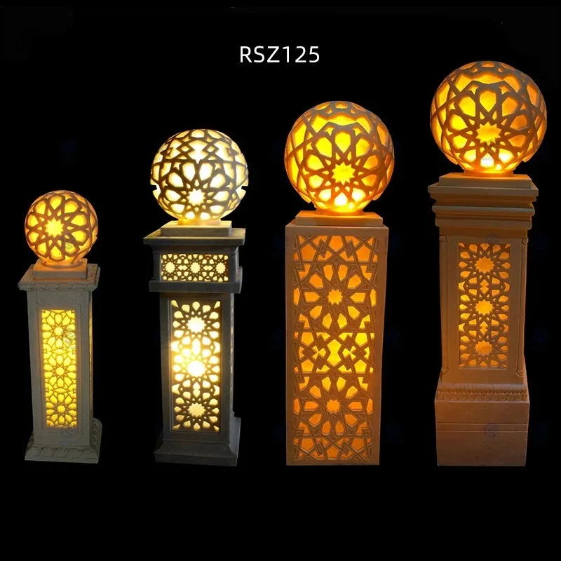 Hand carved sandstone stone lamp Outdoor garden decoration Light Emitting Diode lamp Natural stone lamp