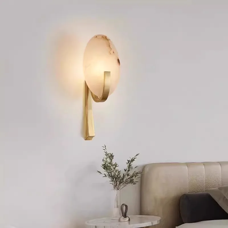 ميزة غرفة المعيشة من النحاس الصلب على الطراز الشمالي، مصباح جداري مستوحى من المصمم الإسباني، الممر الأكثر مبيعًا/الممر الخفيف الفاخر Mar