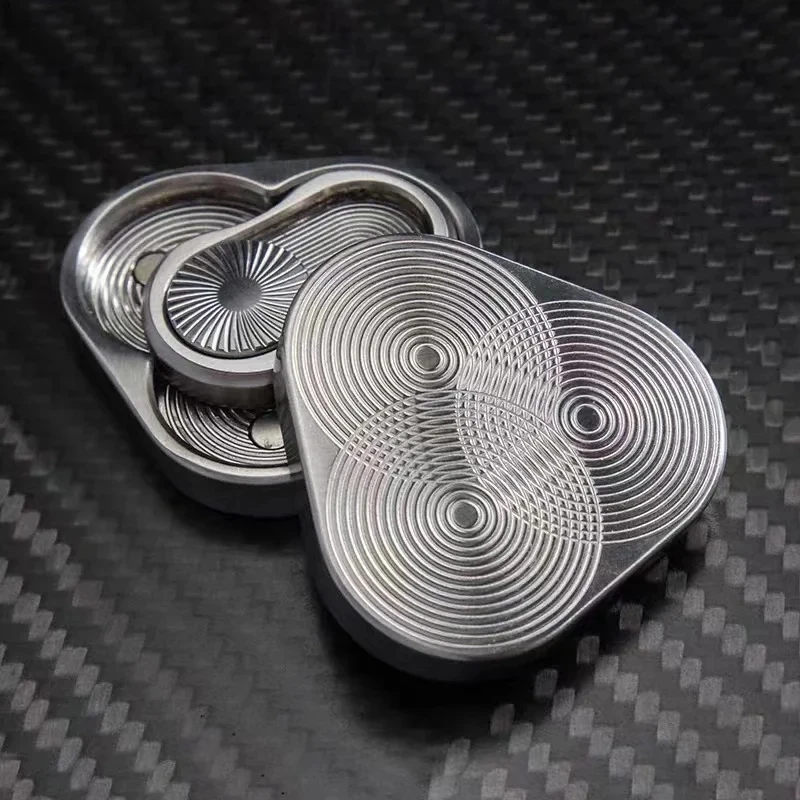 EDC Triangle Magnetic Fidget Slider Toy Metal Anti Stress Anxiety ADHD Autism Toys Kids Anxiety Stress Relief Adult Gift