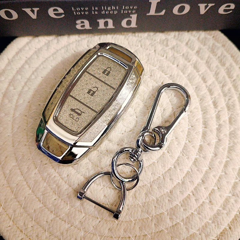 الماس الأبيض بولي يوريثان لشركة هيونداي كونا 2017 I30 Ix35 سولاريس أزيرا إلنترا غرانديور IG الذكية عن بعد حافظة مفاتيح السيارة حامل فوب #6