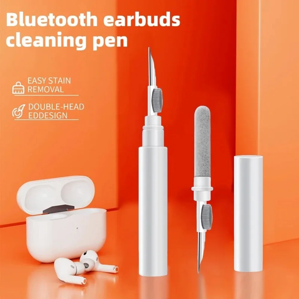 Anti-clogging Earphones Cleaning Pen Wireless Earphones Bluetooth Earplug Cleaning Tool Portable Earbuds Case Cleaning Brush