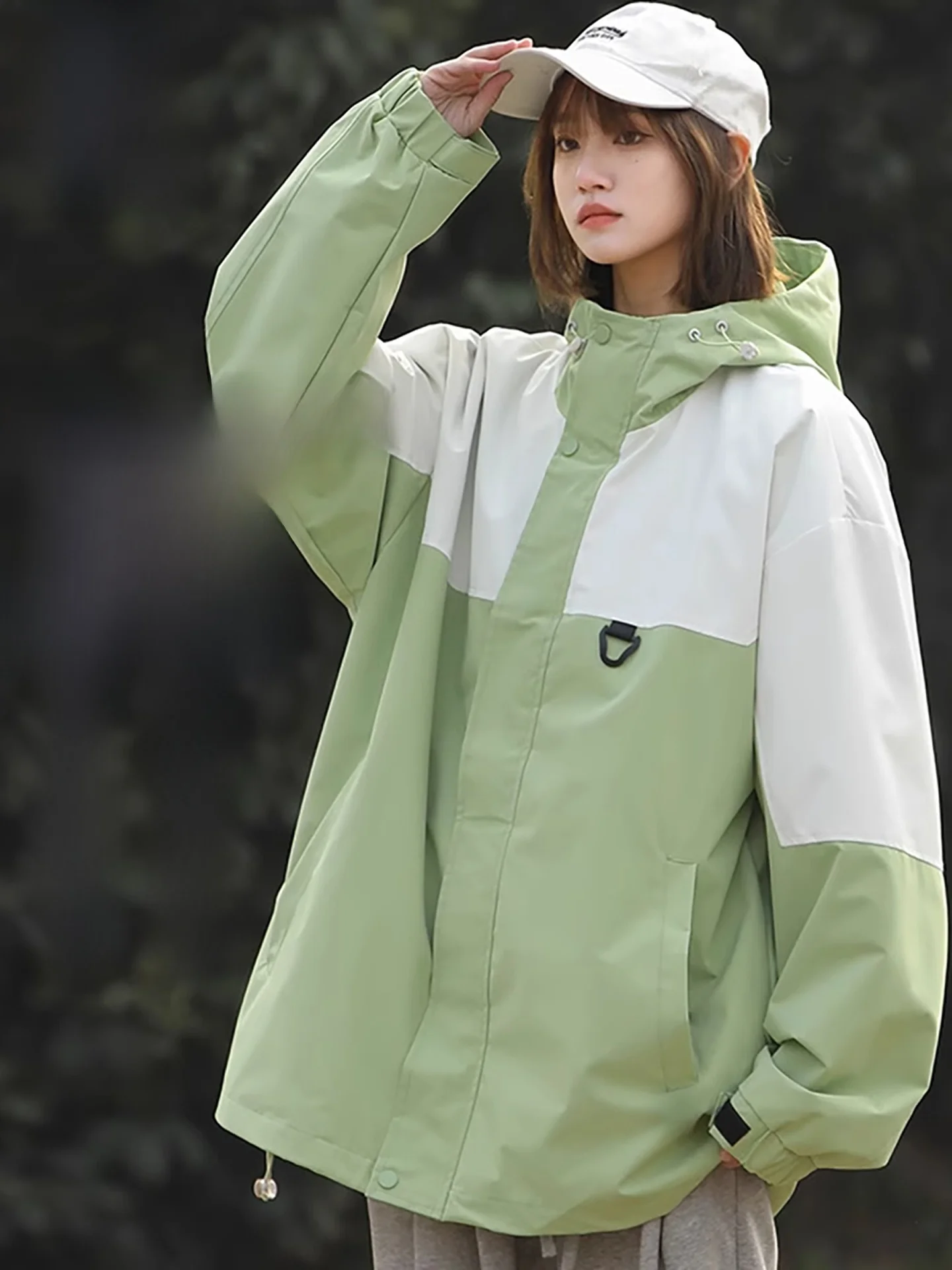 

Большой размер, уличная ветрозащитная водостойкая куртка для мужчин, весенне-осенняя новая парка с капюшоном цвета Blo Design