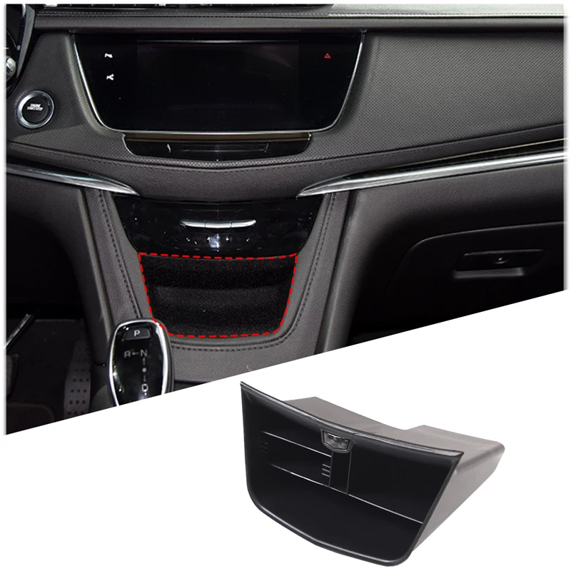 For Cadillac XT5 2017 - 21 ABS Car Accessories Dashboard Central Control Console Container Box Storage Box Phone Tray Accessory